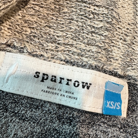 Anthropologie Sparrow Twist Back Draped Open Front Cardigan Size XS/S - Picture 3 of 9